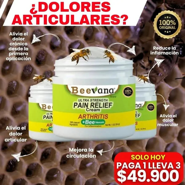 BEEVANA 🎁 3X1  Crema Para Los Dolores Y Articulaciones