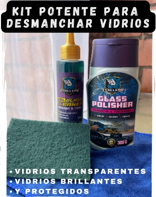 ¡Brillo Total! Desmanchador Potente para Vidrios de Baño