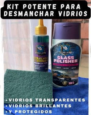 ¡Brillo Total! Desmanchador Potente para Vidrios de Baño
