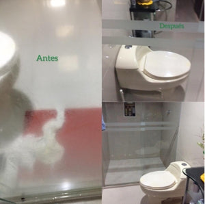 ¡Brillo Total! Desmanchador Potente para Vidrios de Baño